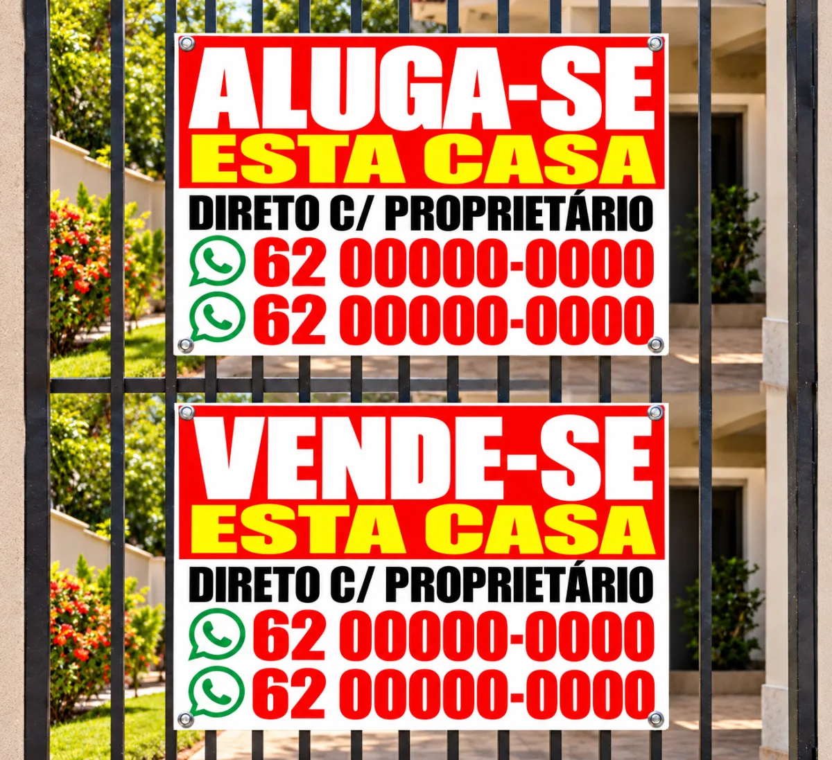 Banner de Aluga-se... Banner de Vende-se